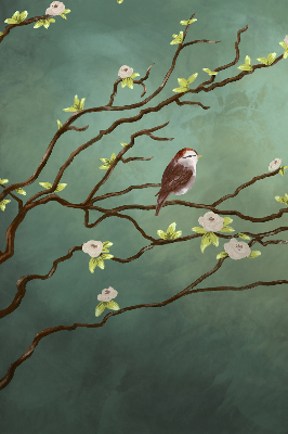 Blackout roller blind Birds on a branch