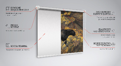 Fabric roller blind for window Puma