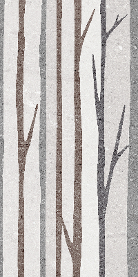 Blackout roller blind for window Tree trunks