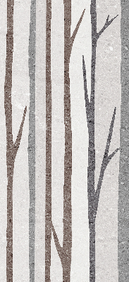 Blackout roller blind for window Tree trunks