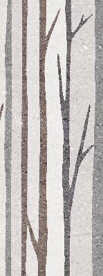 Blackout roller blind for window Tree trunks