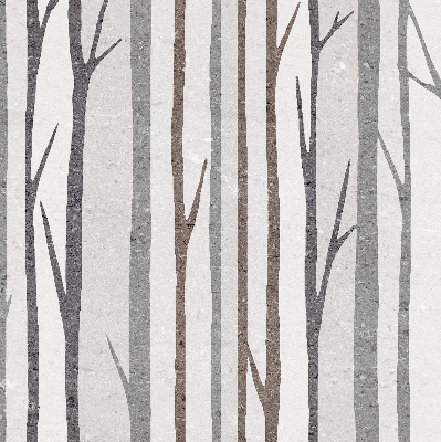 Blackout roller blind for window Tree trunks