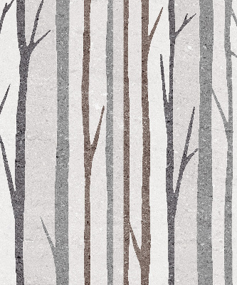 Blackout roller blind for window Tree trunks