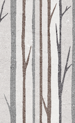 Blackout roller blind for window Tree trunks