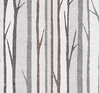 Blackout roller blind for window Tree trunks