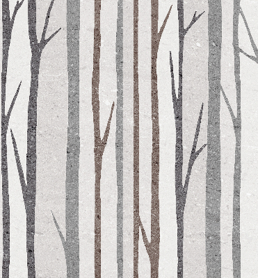 Blackout roller blind for window Tree trunks