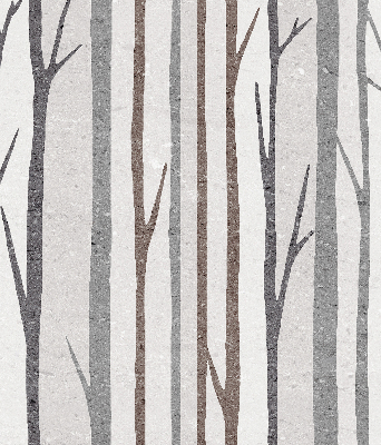 Blackout roller blind for window Tree trunks