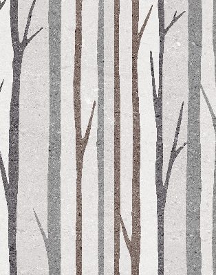 Blackout roller blind for window Tree trunks