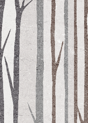 Blackout roller blind for window Tree trunks