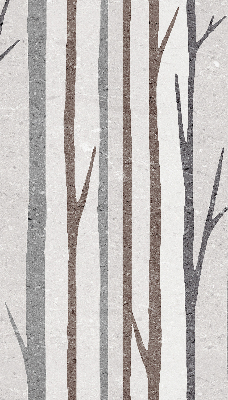 Blackout roller blind for window Tree trunks