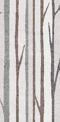 Blackout roller blind for window Tree trunks