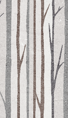 Blackout roller blind for window Tree trunks