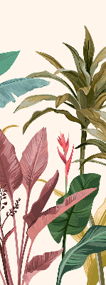 Fabric roller blind for window Colorful leaves