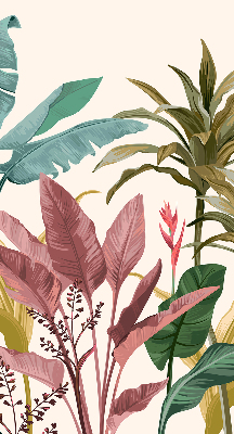 Fabric roller blind for window Colorful leaves