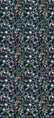 Blackout roller blind Flower vines