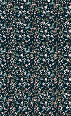 Blackout roller blind Flower vines