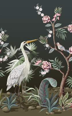 Blackout roller blind Birds by the tree