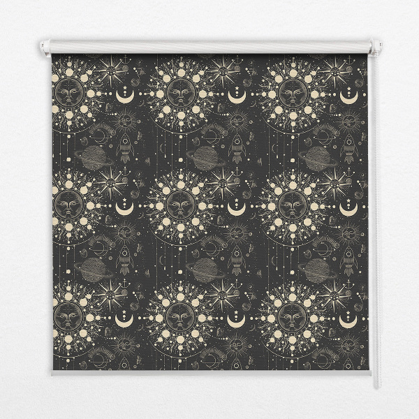 Fabric roller blind for window Cosmos