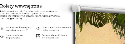 Blackout roller blind for window Plant frame