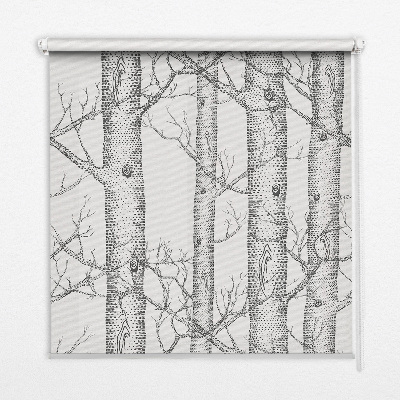 Fabric roller blind for window Trunks