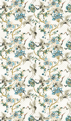 Blackout roller blind Flowers and birds
