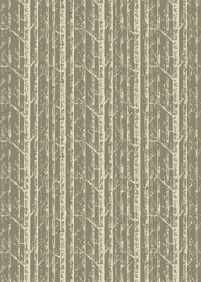 Fabric roller blind for window Tree trunks