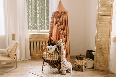 Fabric roller blind for window Tree trunks