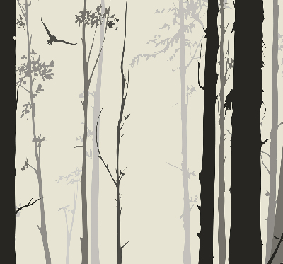 Blackout roller blind Trees