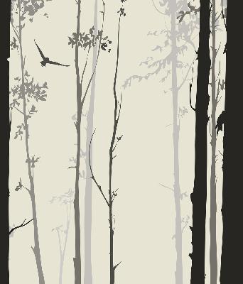 Blackout roller blind Trees