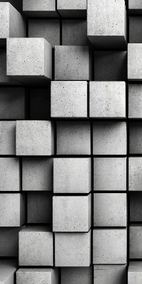 Blackout roller blind for window Stone cubes