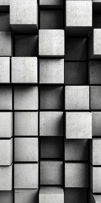 Blackout roller blind for window Stone cubes