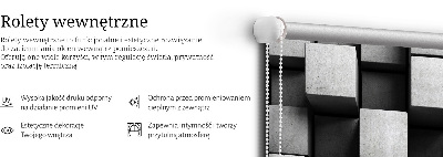 Blackout roller blind for window Stone cubes
