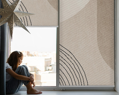 Blackout roller blind for window Abstraction