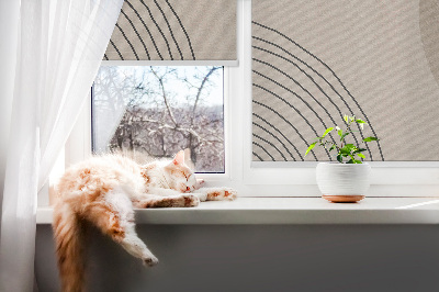 Blackout roller blind for window Abstraction