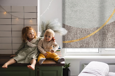 Blackout roller blind for window Abstraction