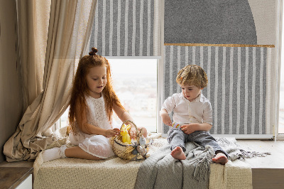 Fabric roller blind for window Random figures