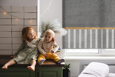 Fabric roller blind for window Random figures