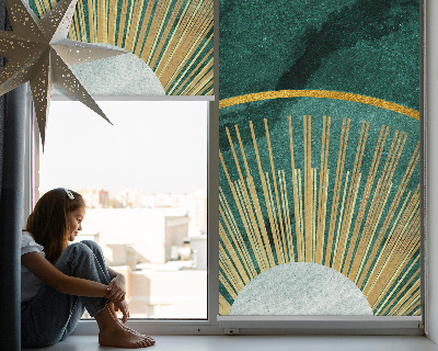 Blackout roller blind A semicircle within a semicircle