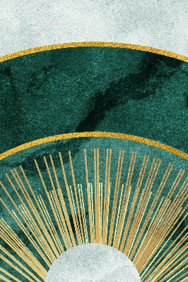 Blackout roller blind A semicircle within a semicircle