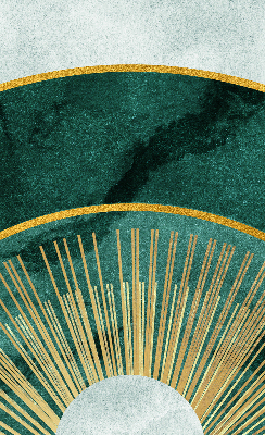 Blackout roller blind A semicircle within a semicircle