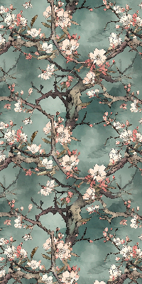 Blackout roller blind Flowers on the tree