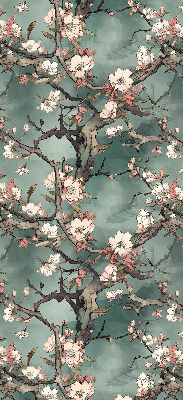 Blackout roller blind Flowers on the tree