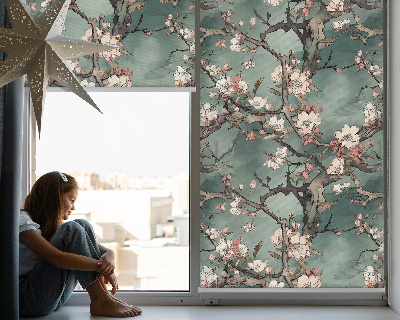 Blackout roller blind Flowers on the tree