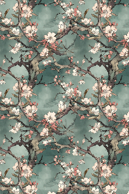 Blackout roller blind Flowers on the tree