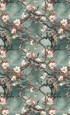 Blackout roller blind Flowers on the tree
