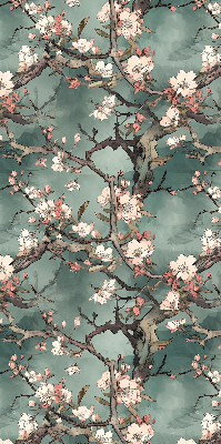 Blackout roller blind Flowers on the tree