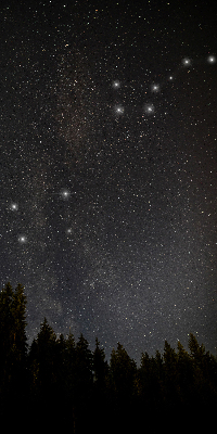 Blackout roller blind for window Stars in the sky