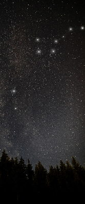 Blackout roller blind for window Stars in the sky