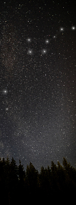 Blackout roller blind for window Stars in the sky