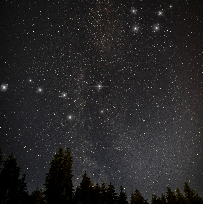 Blackout roller blind for window Stars in the sky